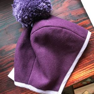 Briar bonnet - purple rain Pom